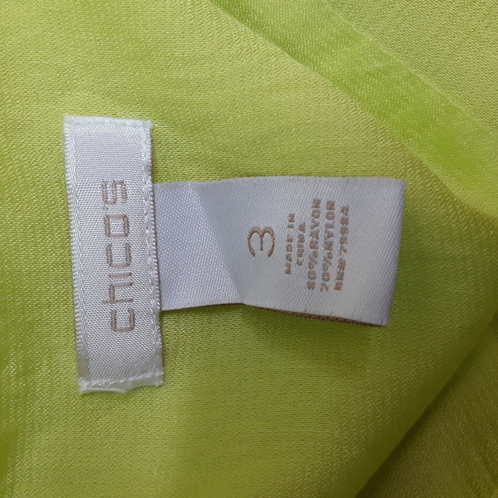 Chico's Lime Green Blouse - Picture 7 of 8
